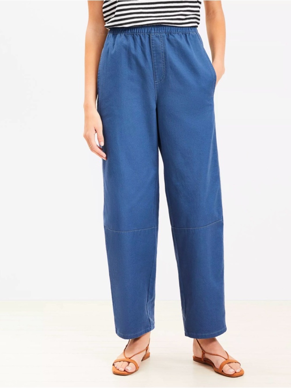 Women's Barrel pull on pants - Blue